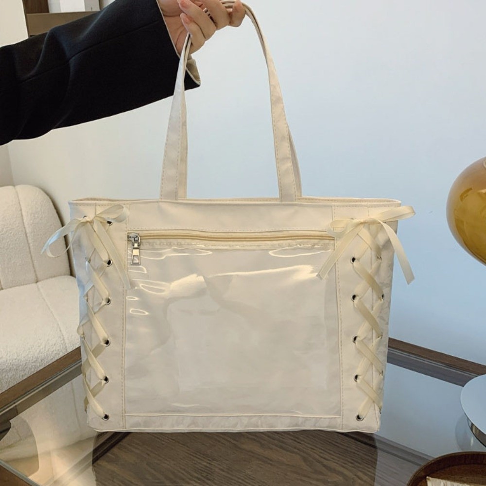 Lace-up Simple Itabag Badge Di - Tote Bag Beach 评论和价格