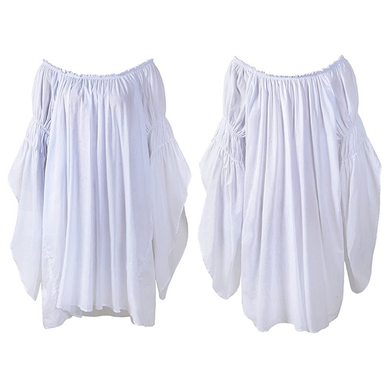 Vintage Medieval Renaissance B - Blouse Off Shoulder 评论和价格
