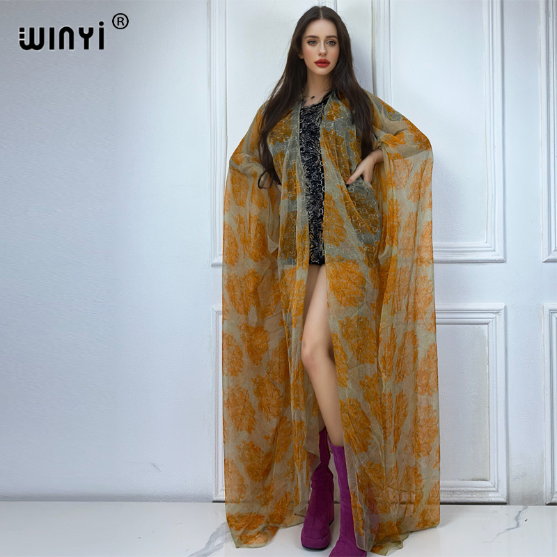 WINYI maxi kimono summer Persp - Cover Up Kaftan 评论和价格