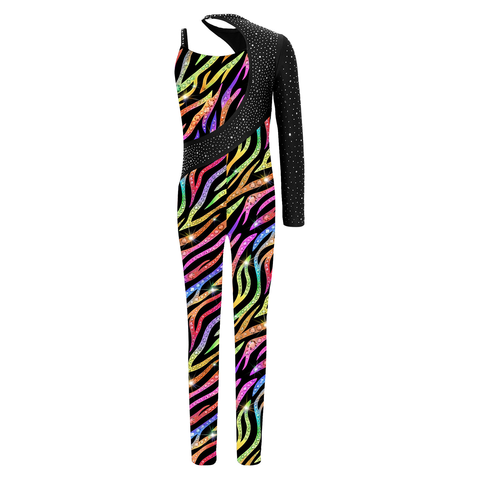 Children Printed Gymnastics Le - Romper Floral Print 评论和价格