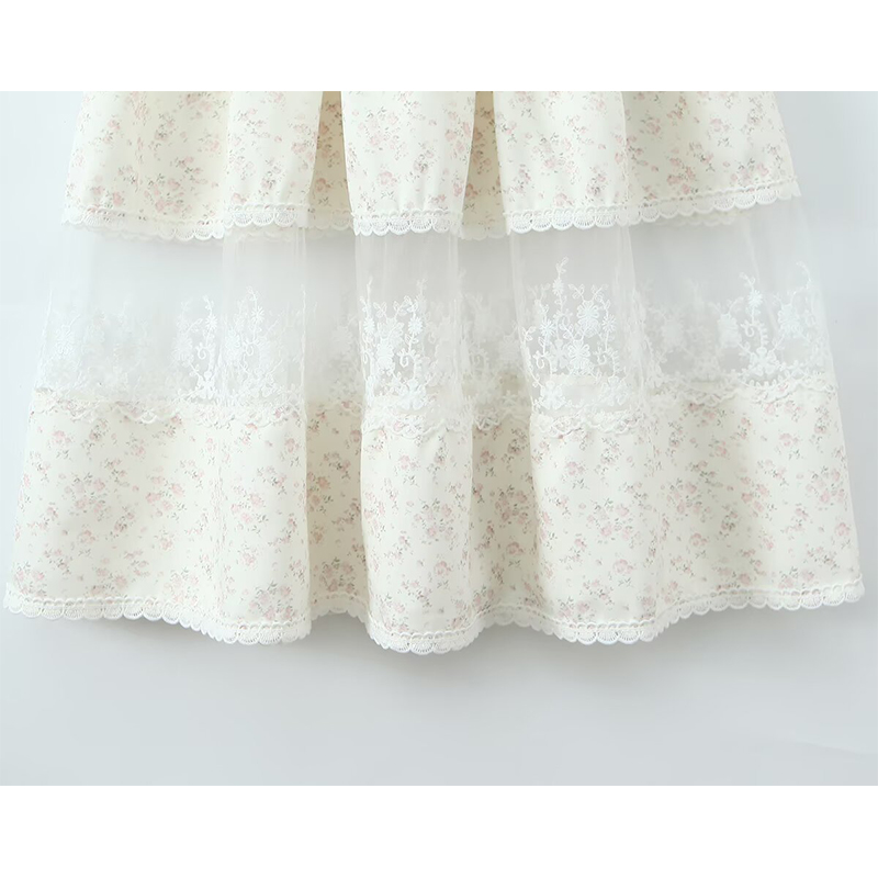 YENKYE Lace Patchwork Floral P - Midi Skirt Floral 评论和价格