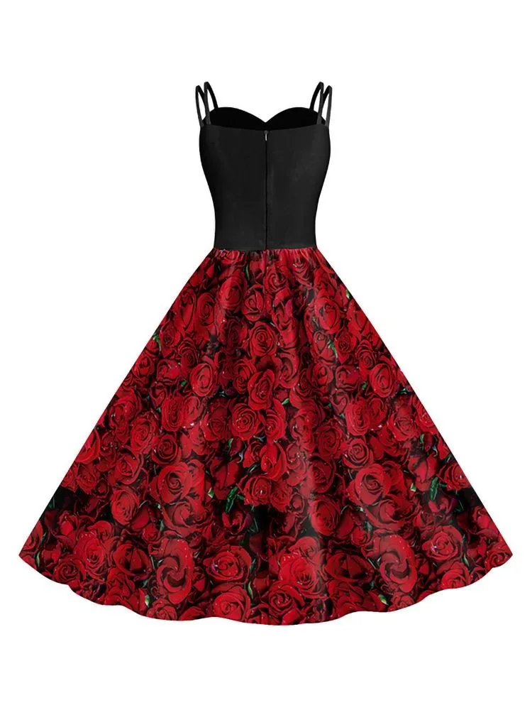 Teen Girls Cosplay Costume Dre - Romper Floral Print 评论和价格